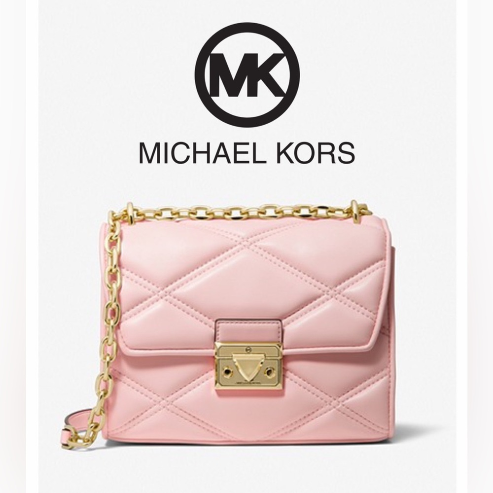 Michael Kors Serena Small Quilted Faux Leather
Crossbody Bag